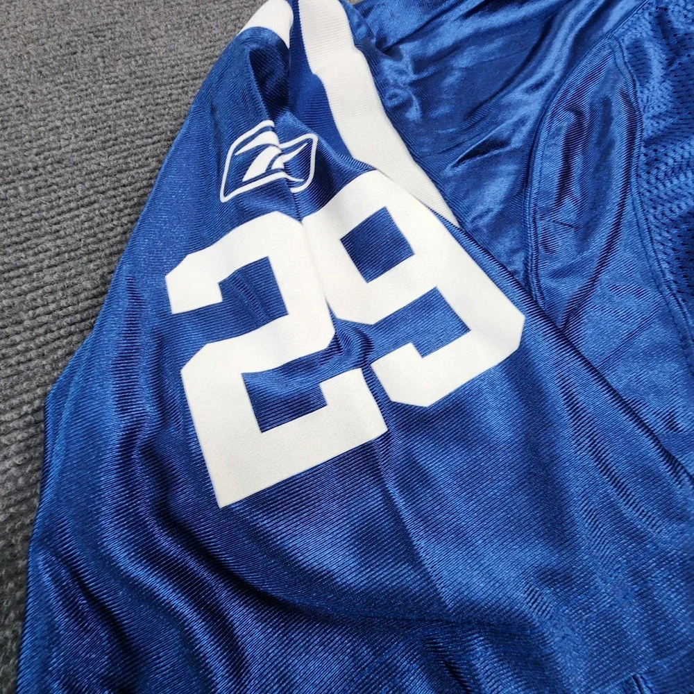 Reebok Indianapolis Colts Joseph Addai #29 Jersey Men Large Blue Mesh Football